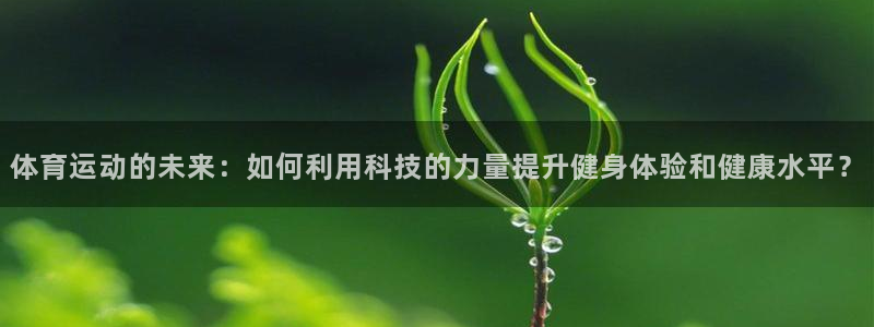 黑白体育软件：体育运动的未来：如何利用科技的力量提升健身体验和健康水平？